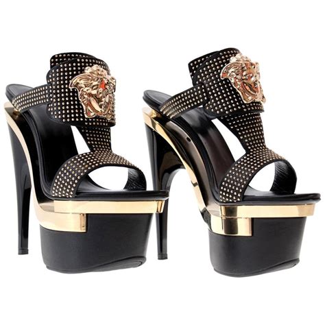 versace band sandals for girls|Versace palazzo high heels.